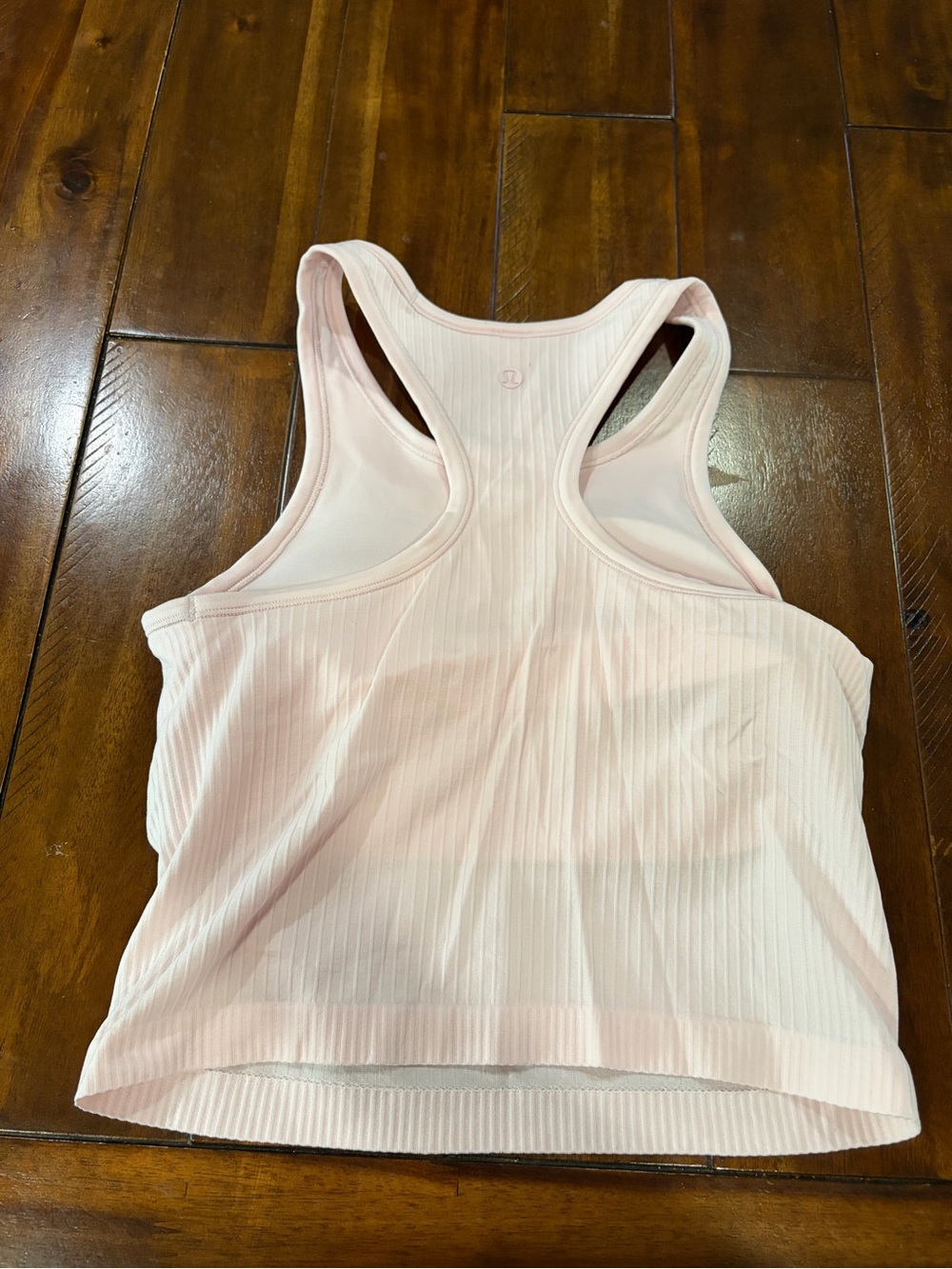 Lululemon Ribbed Racerback Crop tank- Light Pink - Picture 4 of 6